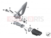 BMW Motorrad BMW 2017 R-Models K5x R 1200 RT (0A03, 0A13) Footrest, front
