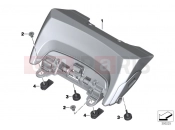 BMW Motorrad BMW 2017 R-Models K5x R 1200 RT (0A03, 0A13) Seat bench adapter