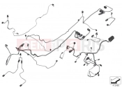 BMW Motorrad BMW 2017 R-Models K5x R 1200 RT (0A03, 0A13) Various additional cable harnesses