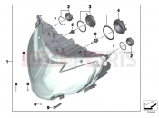 BMW Motorrad BMW 2017 R-Models K5x R 1200 RT (0A03, 0A13) Headlight I