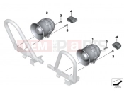 BMW Motorrad BMW 2017 R-Models K5x R 1200 RT (0A03, 0A13) Sequential siren system, electronic