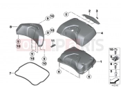 BMW Motorrad BMW 2017 R-Models K5x R 1200 RT (0A03, 0A13) Top Case cover
