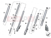 BMW Motorrad BMW 2017 C-Models C evolution (0C03) Telescopic fork, single parts