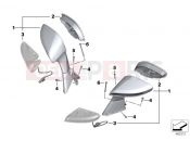BMW Motorrad BMW 2017 C-Models C evolution (0C03) Mirror / LED turn signals