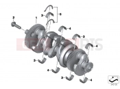 BMW Motorrad BMW 2017 S models S 1000 XR (0D03, 0D13) Crankshaft attaching parts