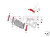 BMW Motorrad BMW 2017 S models S 1000 XR (0D03, 0D13) Number plate baseplate China reflectors