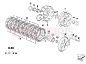 BMW Motorrad BMW 2005 F-Models F 650 CS 04 (0177,0187) Clutch - single parts