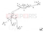 BMW Motorrad BMW 2005 R-Models 4V R 850 R 02 (0428) Front brake pipe Stahlflex