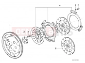 BMW Motorrad BMW 1995 R-Models 4V R 850 R 94 (0401,0406) Clutch - single parts