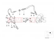 BMW Motorrad BMW 1995 R-Models 4V R 850 R 94 (0401,0406) Rear brake master cylinder