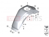 BMW Motorrad BMW 2018 F models K8x F 850 GS (0B09, 0B19) Tank cover, center
