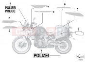 BMW Motorrad BMW 2018 F models K8x F 850 GS (0B09, 0B19) Government authorities sticker