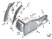 BMW Motorrad BMW 2018 C-Models C evolution (0C03) Fairing, side section, front