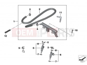 BMW Motorrad BMW 2018 C-Models C 650 GT 16 (0C05, 0C15) Injector nozzles and lines