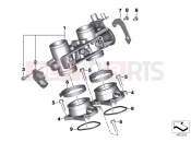 BMW Motorrad BMW 2018 C-Models C 650 GT 16 (0C05, 0C15) Throttle valve and actuator