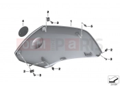 BMW Motorrad BMW 2018 C-Models C 650 GT 16 (0C05, 0C15) Trim cover side section, upper
