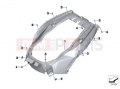 BMW Motorrad BMW 2018 C-Models C 650 GT 16 (0C05, 0C15) Luggage compartment cover