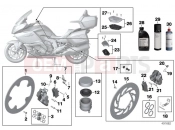 BMW Motorrad BMW 2018 K models 6-cylinder K 1600 Bagger (0F51, 0F53) Brake service