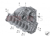 BMW Motorrad BMW 2018 K models 6-cylinder K 1600 Bagger (0F51, 0F53) Engine housing