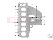 BMW Motorrad BMW 2018 K models 6-cylinder K 1600 Bagger (0F51, 0F53) Screw con.f.engine housing upper section