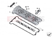 BMW Motorrad BMW 2018 K models 6-cylinder K 1600 Bagger (0F51, 0F53) Cylinder head / Cover / Gaskets