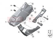 BMW Motorrad BMW 2018 K models 6-cylinder K 1600 Bagger (0F51, 0F53) Timing cover, right