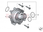 BMW Motorrad BMW 2018 K models 6-cylinder K 1600 Bagger (0F51, 0F53) Water pump