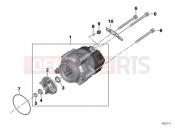 BMW Motorrad BMW 2018 K models 6-cylinder K 1600 Bagger (0F51, 0F53) Alternator Bosch 55A
