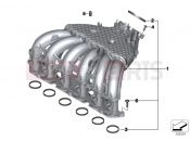BMW Motorrad BMW 2018 K models 6-cylinder K 1600 Bagger (0F51, 0F53) Intake manifold system