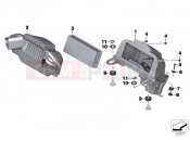 BMW Motorrad BMW 2018 K models 6-cylinder K 1600 Bagger (0F51, 0F53) Intake sound system