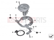 BMW Motorrad BMW 2018 K models 6-cylinder K 1600 Bagger (0F51, 0F53) Tank lid