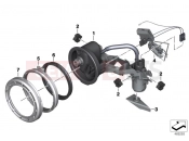 BMW Motorrad BMW 2018 K models 6-cylinder K 1600 Bagger (0F51, 0F53) Fuel pump / float sensor