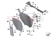 BMW Motorrad BMW 2018 K models 6-cylinder K 1600 Bagger (0F51, 0F53) Radiator