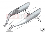BMW Motorrad BMW 2018 K models 6-cylinder K 1600 Bagger (0F51, 0F53) Muffler system