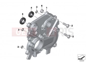 BMW Motorrad BMW 2018 K models 6-cylinder K 1600 Bagger (0F51, 0F53) Shift control housing cover