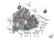 BMW Motorrad BMW 2018 K models 6-cylinder K 1600 Bagger (0F51, 0F53) Differential cover for reverser