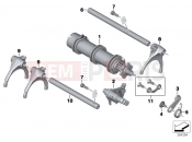 BMW Motorrad BMW 2018 K models 6-cylinder K 1600 Bagger (0F51, 0F53) Inside shift-control components