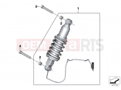BMW Motorrad BMW 2018 K models 6-cylinder K 1600 Bagger (0F51, 0F53) Spring strut, ESA, front