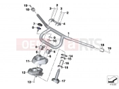 BMW Motorrad BMW 2018 K models 6-cylinder K 1600 Bagger (0F51, 0F53) Handlebar