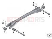 BMW Motorrad BMW 2018 K models 6-cylinder K 1600 Bagger (0F51, 0F53) Tension struts with mounting