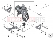 BMW Motorrad BMW 2018 K models 6-cylinder K 1600 Bagger (0F51, 0F53) Spring strut, ESA, rear
