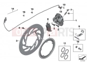 BMW Motorrad BMW 2018 K models 6-cylinder K 1600 Bagger (0F51, 0F53) Rear wheel brake
