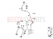 BMW Motorrad BMW 2018 K models 6-cylinder K 1600 Bagger (0F51, 0F53) Brake pipe, front
