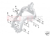 BMW Motorrad BMW 2018 K models 6-cylinder K 1600 Bagger (0F51, 0F53) Engine Suspension