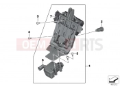 BMW Motorrad BMW 2018 K models 6-cylinder K 1600 Bagger (0F51, 0F53) Topcase locking mechanism
