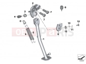 BMW Motorrad BMW 2018 K models 6-cylinder K 1600 Bagger (0F51, 0F53) Side stand