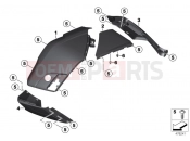 BMW Motorrad BMW 2018 K models 6-cylinder K 1600 Bagger (0F51, 0F53) Trim panels case floor