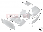 BMW Motorrad BMW 2018 K models 6-cylinder K 1600 Bagger (0F51, 0F53) Attachment for trim panel for topcase