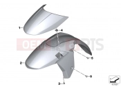BMW Motorrad BMW 2018 K models 6-cylinder K 1600 Bagger (0F51, 0F53) Wheel cover, front