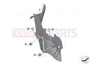 BMW Motorrad BMW 2018 K models 6-cylinder K 1600 Bagger (0F51, 0F53) Mudguard